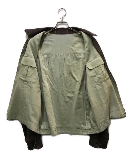 NICENESS（ナイスネス）NICENESS (ナイスネス) SUSMIT ジップアップジャケット ブラウン サイズ:Lの古着・服飾アイテム