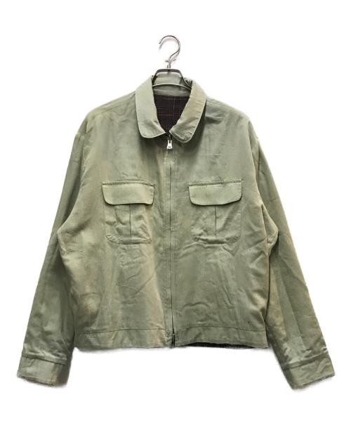 NICENESS（ナイスネス）NICENESS (ナイスネス) SUSMIT ジップアップジャケット ブラウン サイズ:Lの古着・服飾アイテム
