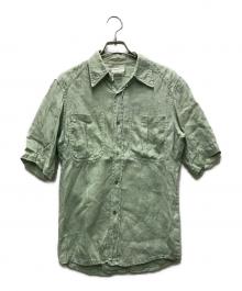 DRIES VAN NOTEN（ドリスヴァンノッテン）の古着「リネンシャツ」｜グリーン
