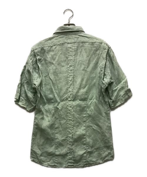 DRIES VAN NOTEN（ドリスヴァンノッテン）DRIES VAN NOTEN (ドリスヴァンノッテン) リネンシャツ グリーン サイズ:48の古着・服飾アイテム