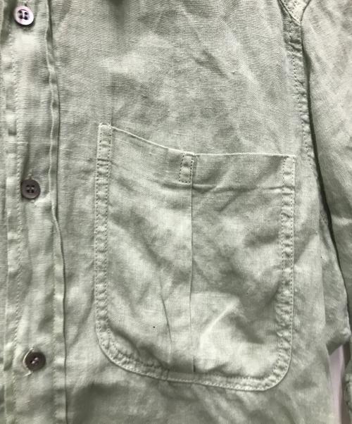 DRIES VAN NOTEN（ドリスヴァンノッテン）DRIES VAN NOTEN (ドリスヴァンノッテン) リネンシャツ グリーン サイズ:48の古着・服飾アイテム