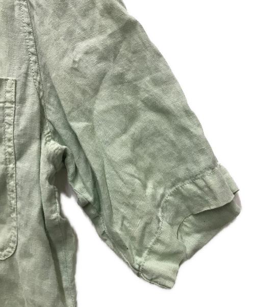 DRIES VAN NOTEN（ドリスヴァンノッテン）DRIES VAN NOTEN (ドリスヴァンノッテン) リネンシャツ グリーン サイズ:48の古着・服飾アイテム