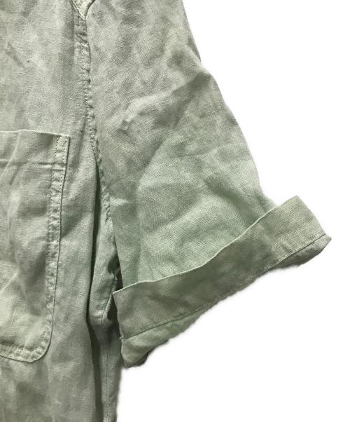 DRIES VAN NOTEN（ドリスヴァンノッテン）DRIES VAN NOTEN (ドリスヴァンノッテン) リネンシャツ グリーン サイズ:48の古着・服飾アイテム