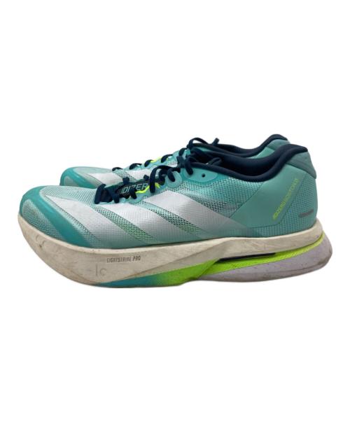 adidas（アディダス）adidas (アディダス) アディゼロ ボストン13 ローカットスニーカー グリーン サイズ:27.5㎝の古着・服飾アイテム