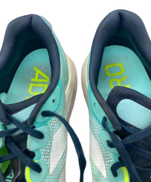 adidas（アディダス）adidas (アディダス) アディゼロ ボストン13 ローカットスニーカー グリーン サイズ:27.5㎝の古着・服飾アイテム