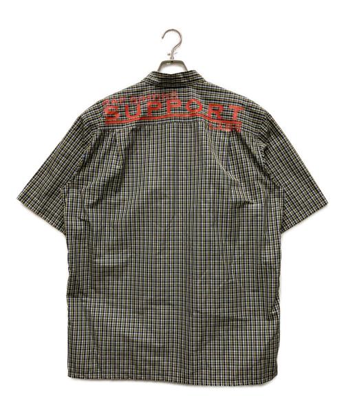 RAF SIMONS（ラフシモンズ）RAF SIMONS (ラフシモンズ) ショートスリーブビッグチェックシャツ マルチカラー サイズ:46の古着・服飾アイテム