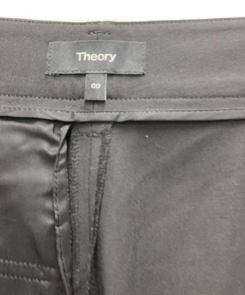 theory（セオリー）theory (セオリー) ストレッチウールセンタープリーツパンツ ブラックの古着・服飾アイテム