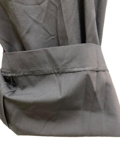 theory（セオリー）theory (セオリー) ストレッチウールセンタープリーツパンツ ブラックの古着・服飾アイテム