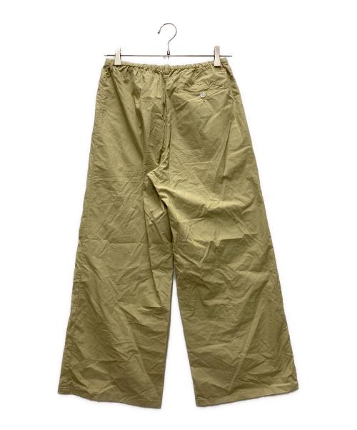 AURALEE（オーラリー）AURALEE (オーラリー) GARMENTーDYED FINX SHUTTLE WEATHER DRAWSTRING PANTS ベージュの古着・服飾アイテム