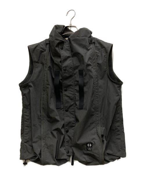 FINAL HOME（ファイナルホーム）FINAL HOME (ファイナルホーム) フード付きベスト グレー サイズ:Sの古着・服飾アイテム