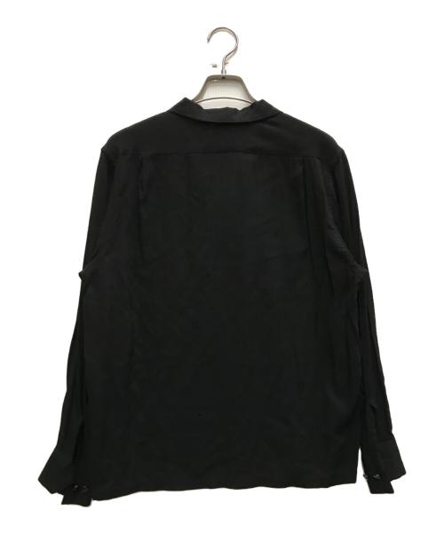 Dry Bones（ドライボーンズ）Dry bones (ドライボーンズ) レーヨンシャツ ブラック サイズ:36の古着・服飾アイテム