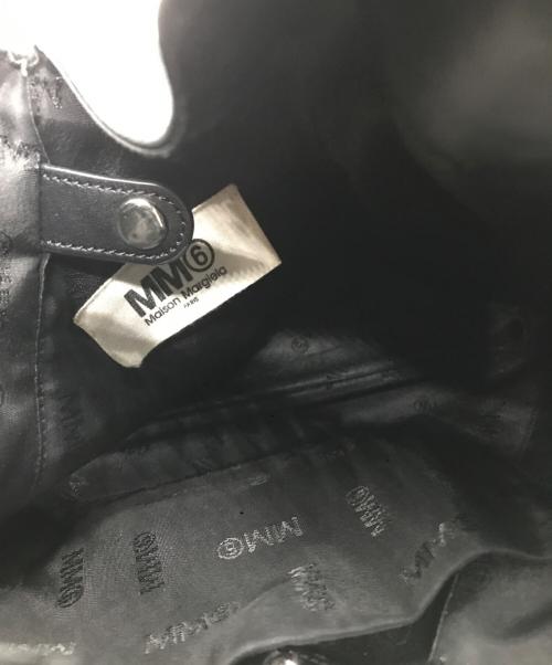 MM6 Maison Margiela（エムエムシックスメゾンマルジェラ）MM6 Maison Margiela (エムエムシックスメゾンマルジェラ) エコレザー ジャパニーズスモールトート ブラックの古着・服飾アイテム