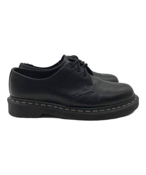 Dr.Martens（ドクターマーチン）Dr.Martens (ドクターマーチン) 1461 ホワイトステッチ 3 ホール シューズ ブラック サイズ: UK 7の古着・服飾アイテム