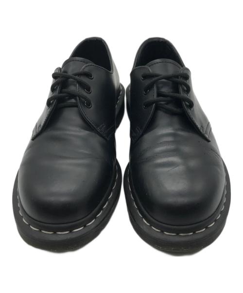 Dr.Martens（ドクターマーチン）Dr.Martens (ドクターマーチン) 1461 ホワイトステッチ 3 ホール シューズ ブラック サイズ: UK 7の古着・服飾アイテム