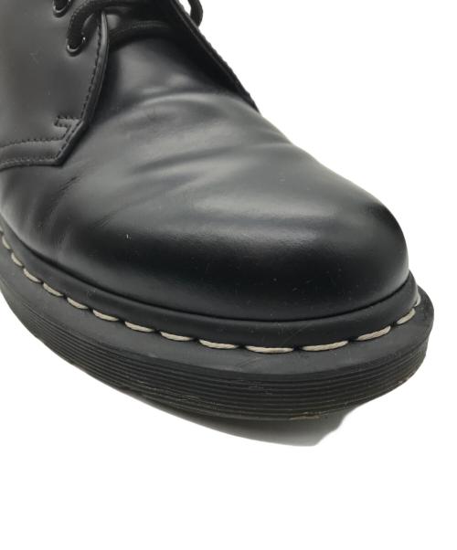 Dr.Martens（ドクターマーチン）Dr.Martens (ドクターマーチン) 1461 ホワイトステッチ 3 ホール シューズ ブラック サイズ: UK 7の古着・服飾アイテム