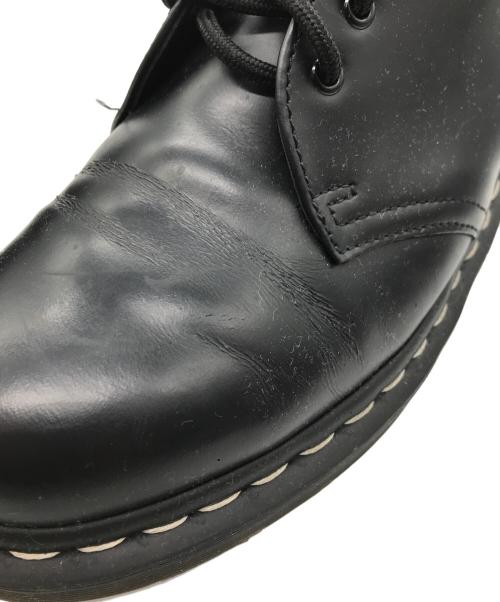Dr.Martens（ドクターマーチン）Dr.Martens (ドクターマーチン) 1461 ホワイトステッチ 3 ホール シューズ ブラック サイズ: UK 7の古着・服飾アイテム