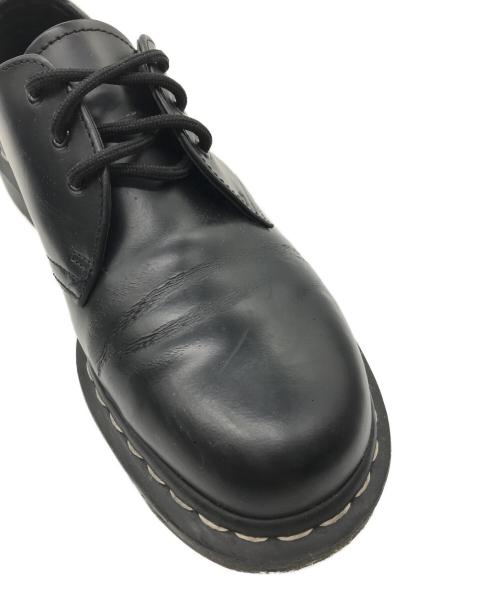 Dr.Martens（ドクターマーチン）Dr.Martens (ドクターマーチン) 1461 ホワイトステッチ 3 ホール シューズ ブラック サイズ: UK 7の古着・服飾アイテム
