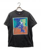 stussyステューシー）の古着「00S カスタムメイドプリントTシャツ」｜ブラック