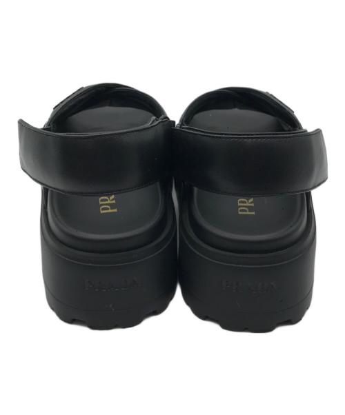 PRADA（プラダ）PRADA (プラダ) CALZATURE DONNA サンダル ブラック サイズ:SIZE 36 1/2の古着・服飾アイテム