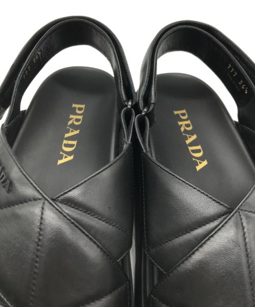 PRADA（プラダ）PRADA (プラダ) CALZATURE DONNA サンダル ブラック サイズ:SIZE 36 1/2の古着・服飾アイテム