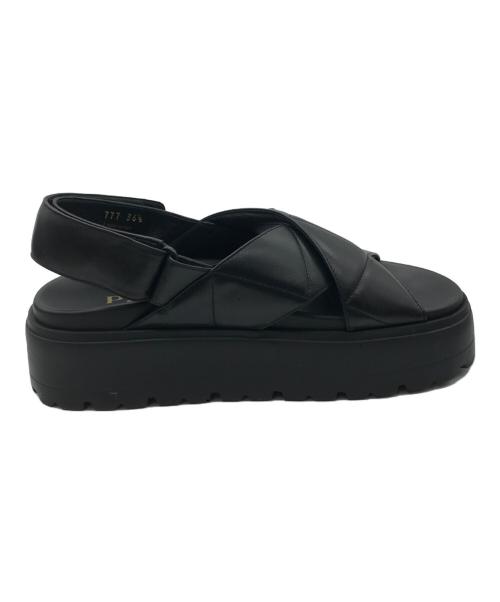 PRADA（プラダ）PRADA (プラダ) CALZATURE DONNA サンダル ブラック サイズ:SIZE 36 1/2の古着・服飾アイテム