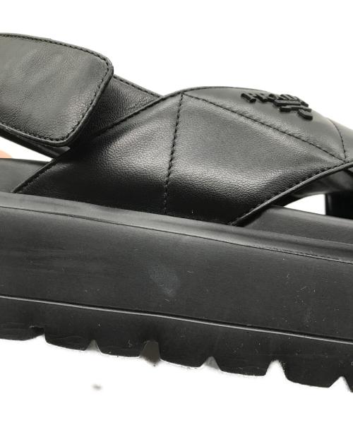 PRADA（プラダ）PRADA (プラダ) CALZATURE DONNA サンダル ブラック サイズ:SIZE 36 1/2の古着・服飾アイテム