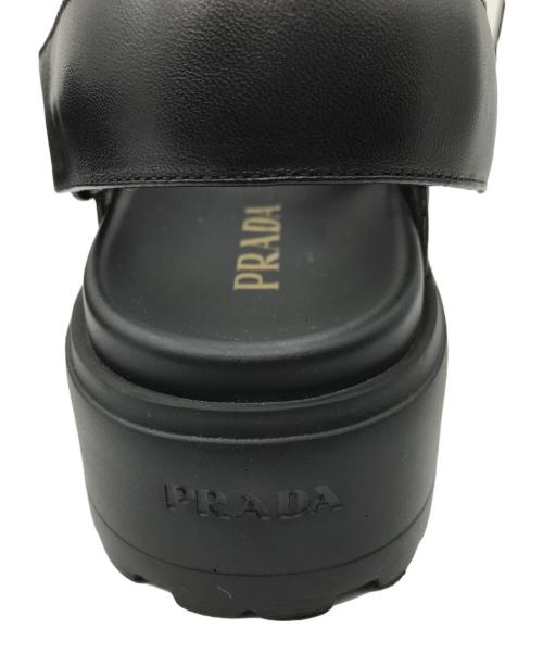 PRADA（プラダ）PRADA (プラダ) CALZATURE DONNA サンダル ブラック サイズ:SIZE 36 1/2の古着・服飾アイテム