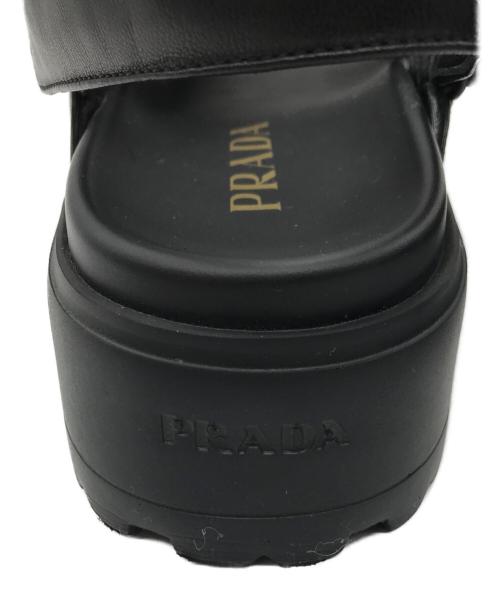 PRADA（プラダ）PRADA (プラダ) CALZATURE DONNA サンダル ブラック サイズ:SIZE 36 1/2の古着・服飾アイテム