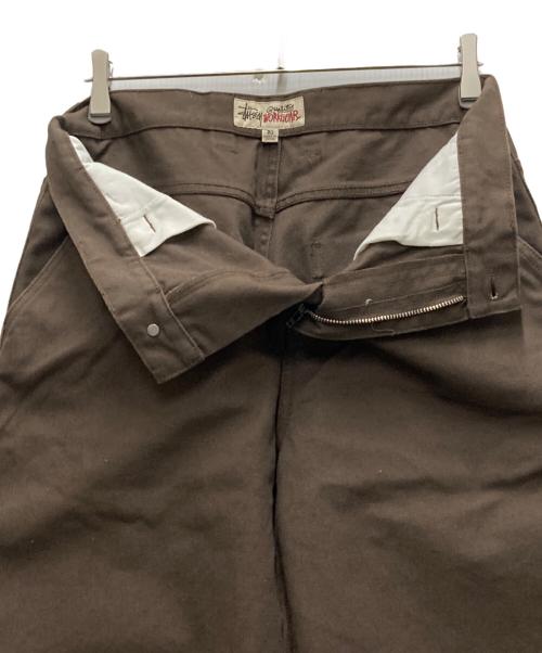 stussy（ステューシー）stussy (ステューシー) CARPENTER PANT CANVAS ブラウン サイズ:30の古着・服飾アイテム