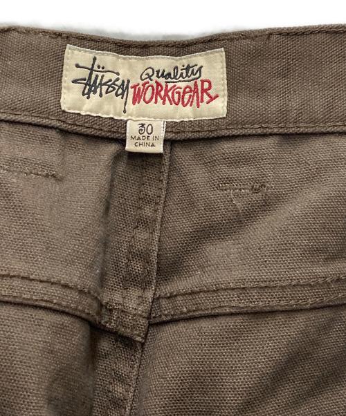 stussy（ステューシー）stussy (ステューシー) CARPENTER PANT CANVAS ブラウン サイズ:30の古着・服飾アイテム