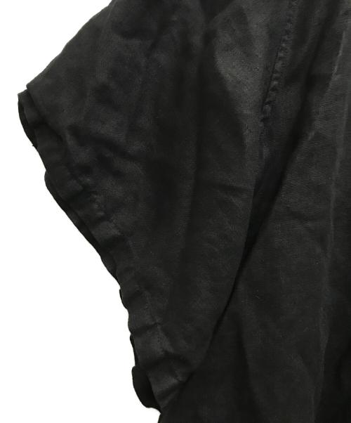 MITTAN（ミッタン）MITTAN (ミッタン) ヘンププルオーバーシャツ ブラック サイズ:3の古着・服飾アイテム