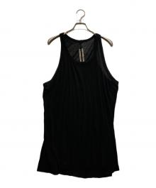 RICK OWENS（リックオウエンス）の古着「ロング丈タンクトップ」｜ブラック