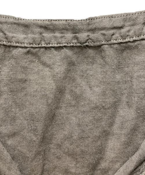 MITTAN（ミッタン）MITTAN (ミッタン) リネン長袖プルオーバー グレー サイズ:2の古着・服飾アイテム