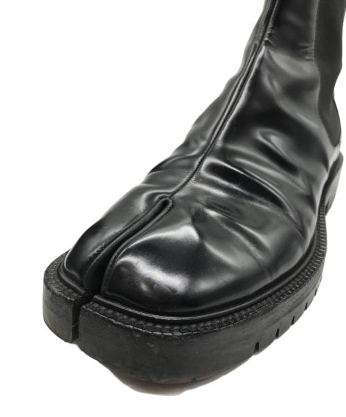 Maison Margiela（メゾンマルジェラ）Maison Margiela (メゾンマルジェラ) TABI COUNTY CHELSEA 足袋チェルシーブーツ ブラック サイズ:42の古着・服飾アイテム