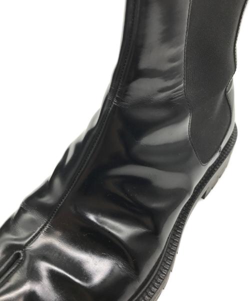 Maison Margiela（メゾンマルジェラ）Maison Margiela (メゾンマルジェラ) TABI COUNTY CHELSEA 足袋チェルシーブーツ ブラック サイズ:42の古着・服飾アイテム