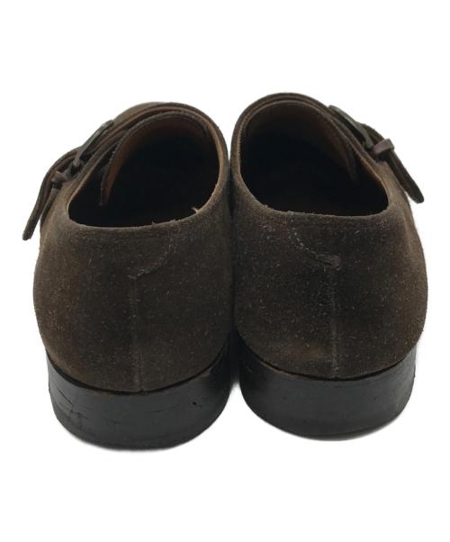 JOHN LOBB（ジョンロブ）JOHN LOBB (ジョンロブ) VINCENT シングルモンクストラップスウェードシューズ ブラウン サイズ:9Eの古着・服飾アイテム