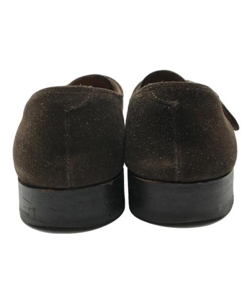 JOHN LOBB（ジョンロブ）JOHN LOBB (ジョンロブ) VINCENT シングルモンクストラップスウェードシューズ ブラウン サイズ:9Eの古着・服飾アイテム