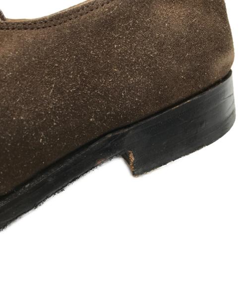 JOHN LOBB（ジョンロブ）JOHN LOBB (ジョンロブ) VINCENT シングルモンクストラップスウェードシューズ ブラウン サイズ:9Eの古着・服飾アイテム