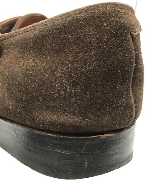 JOHN LOBB（ジョンロブ）JOHN LOBB (ジョンロブ) VINCENT シングルモンクストラップスウェードシューズ ブラウン サイズ:9Eの古着・服飾アイテム