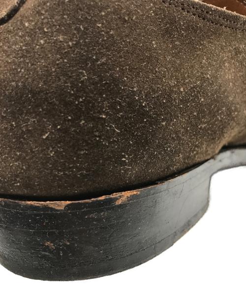 JOHN LOBB（ジョンロブ）JOHN LOBB (ジョンロブ) VINCENT シングルモンクストラップスウェードシューズ ブラウン サイズ:9Eの古着・服飾アイテム