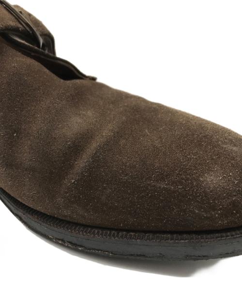 JOHN LOBB（ジョンロブ）JOHN LOBB (ジョンロブ) VINCENT シングルモンクストラップスウェードシューズ ブラウン サイズ:9Eの古着・服飾アイテム