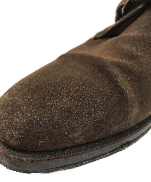 JOHN LOBB（ジョンロブ）JOHN LOBB (ジョンロブ) VINCENT シングルモンクストラップスウェードシューズ ブラウン サイズ:9Eの古着・服飾アイテム
