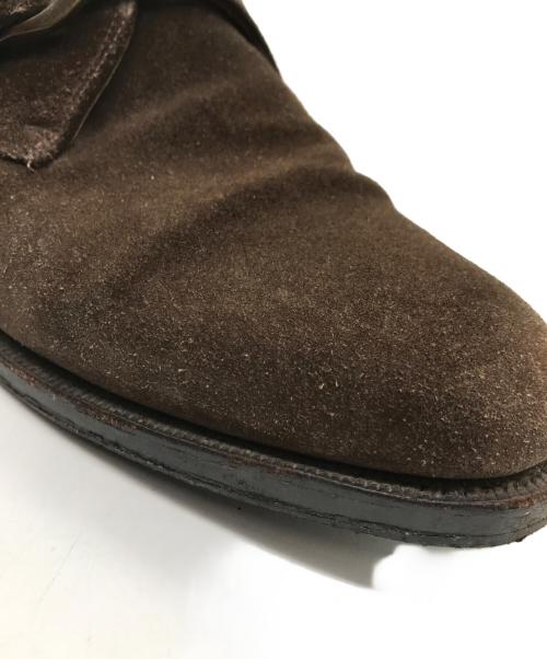 JOHN LOBB（ジョンロブ）JOHN LOBB (ジョンロブ) VINCENT シングルモンクストラップスウェードシューズ ブラウン サイズ:9Eの古着・服飾アイテム