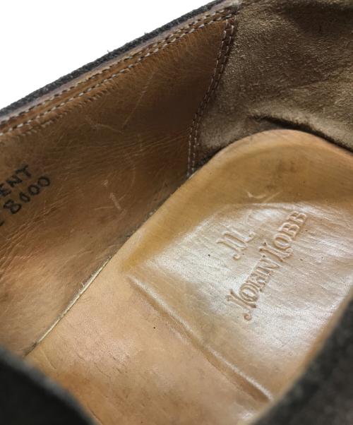 JOHN LOBB（ジョンロブ）JOHN LOBB (ジョンロブ) VINCENT シングルモンクストラップスウェードシューズ ブラウン サイズ:9Eの古着・服飾アイテム