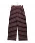 PHEENY (フィーニー) Velvet border wide pants バーガンディー サイズ:1：10000円