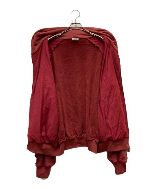 Avavav（アヴァヴァヴ）AVAVAV (アヴァヴァヴ) カットアウトパーカー レッド サイズ:Lの古着・服飾アイテム
