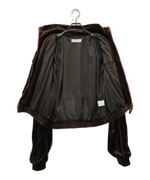 HUMMEL 00（ヒュンメルオー）HUMMEL 00 (ヒュンメルオー) CHEV PIPINGVELV TR-JACKET ブラウン サイズ:Mの古着・服飾アイテム