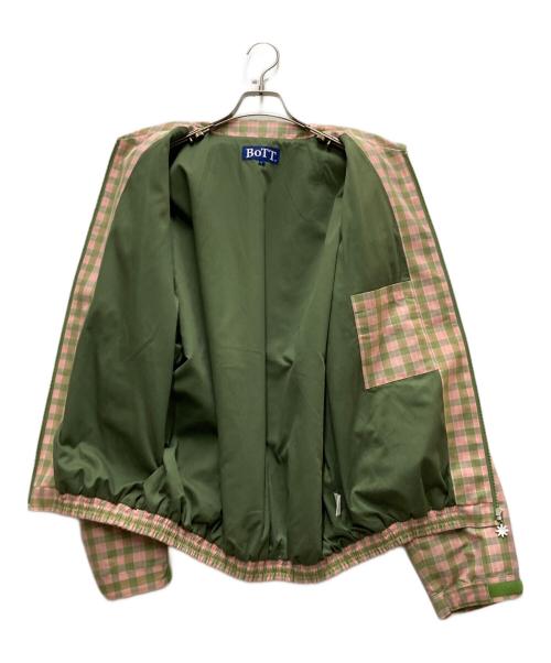 BoTT（ボット）BoTT (ボット) Plaid Work Jacket グリーン×ピンク サイズ:Lの古着・服飾アイテム