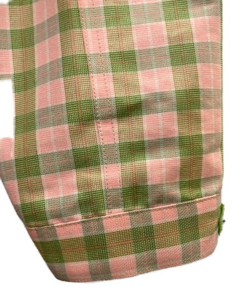 BoTT（ボット）BoTT (ボット) Plaid Work Jacket グリーン×ピンク サイズ:Lの古着・服飾アイテム