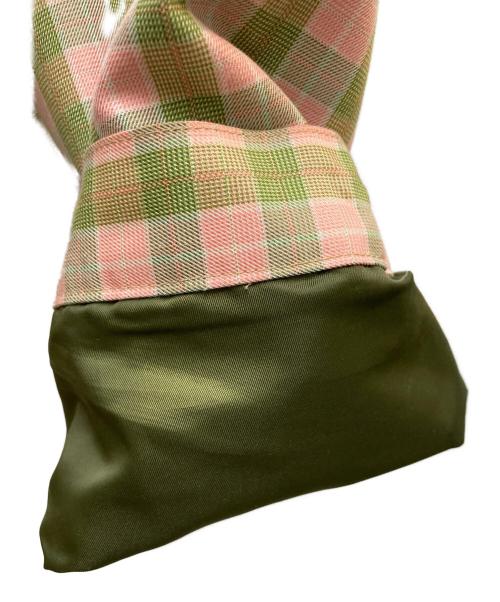 BoTT（ボット）BoTT (ボット) Plaid Work Jacket グリーン×ピンク サイズ:Lの古着・服飾アイテム